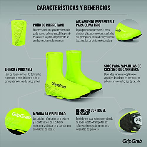 GripGrab Cubrezapatillas de Ciclismo Ride Impermeables Cortavientos Zapatillas MTB Road Cubrebotas para Lluvia