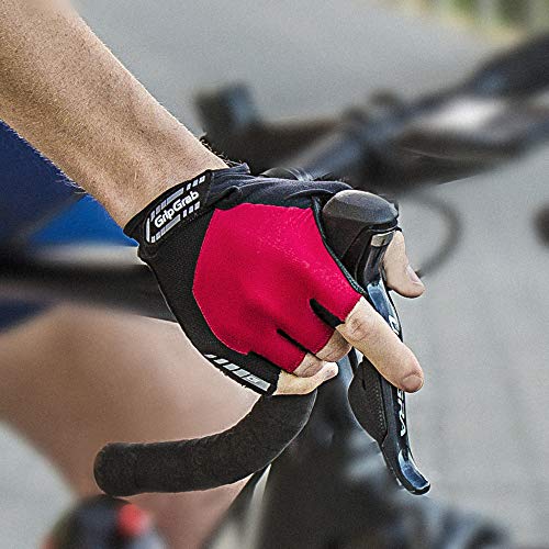 GripGrab Guantes de Ciclismo ProGel 4mm DoctorGel Carretera MTB Cortos de Verano Bicicleta Antideslizantes Acolchados, Unisex Adulto, Rojo, XS