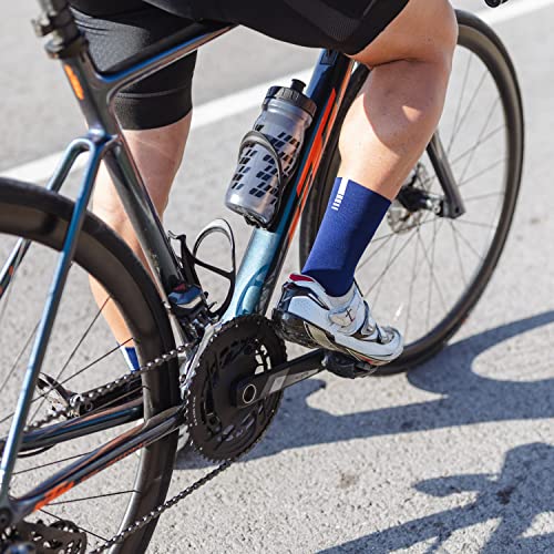 GripGrab Lightweight SL Performance Summer Cycling Socks Eyecatching 8 Colours 2 Lengths for Road Mountain Gravel Bike, azúl marino, 44-47
