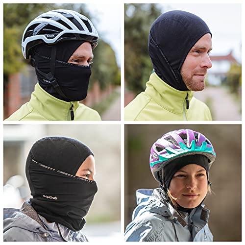 GripGrab Pasamontañas Térmico de Ciclismo Sotocasco Braga de Cuello Invierno Forro Polar Cabeza Hombre Mujer y Niños Calentadores Babeza, Adultos Unisex, Negro, M