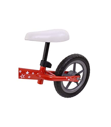 Grupo K-2 Bicicleta De Iniciación Sin Pedales para Niños con Cuadro de Acero Resistente con Manillar Ergonómico y Sillín Ajustable Rueda de 10" para Niños de 2 a 5 Años Rosa flúor