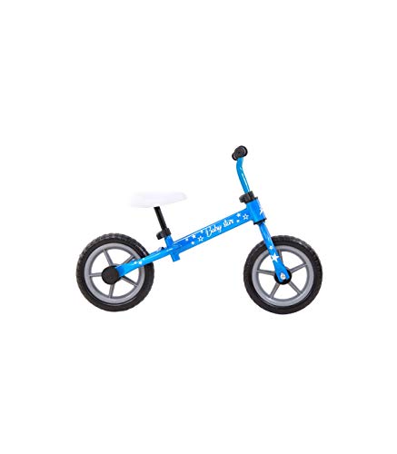 Grupo K-2 Bicicleta De Iniciación Sin Pedales para Niños con Cuadro de Acero Resistente con Manillar Ergonómico y Sillín Ajustable Rueda de 10" para Niños de 2 a 5 Años Azul