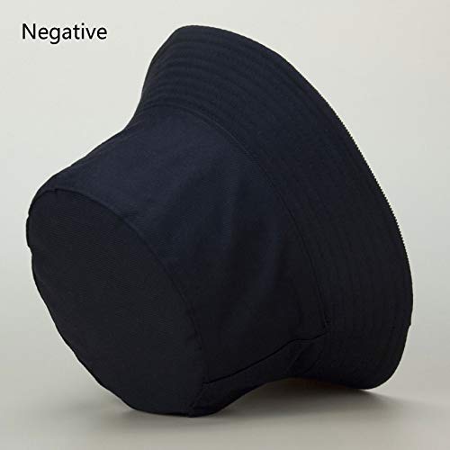 GTHTTT Gorro De Cubo con Estilo Pana Doble Cara Fashionable Look Al Aire Libre Sombrero De Pescador Diseño Clásico Sombrero De Felpa,Negro,58cm