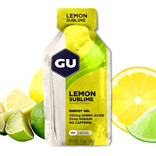 GU Energy Gel Energizante de Limón - Paquete de 24 x 32 gr - Total: 768 gr