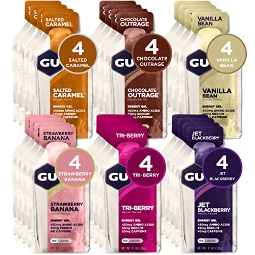 GU Original Sports Nutrition Energy Gel, Assorted Flavors, 24-Count