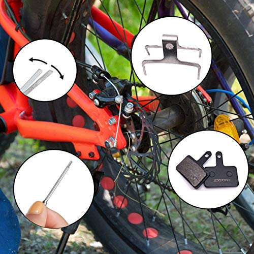 Guador 6 Pares Pastillas de Freno,Pastillas de Freno de Disco de Bicicleta, Pastillas de Freno de Alto Rendimiento Resina Semi Metálica Pastillas para Shimano M355 M375 M395 M415 M416 M445 etc