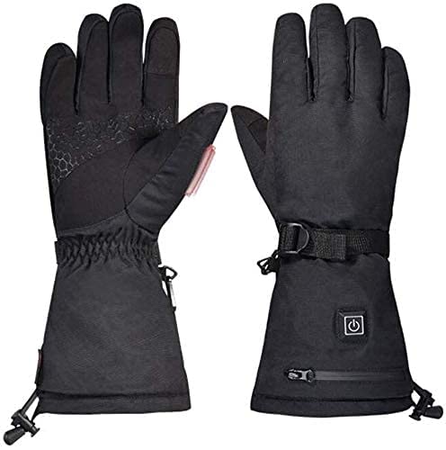 Guantes calefactables Guantes calefactados eléctricos Guantes calefactores eléctricos, Guantes con termostato de Tres velocidades, Guantes de esquí USB, Guantes cálidos para Exteriores, Se Pueden us