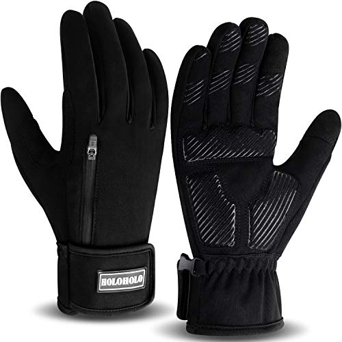 Guantes Ciclismo Guantes de Bicicleta de montaña Antideslizantes y amortiguadores con Color de señal Adecuado para Hombres y Mujeres Unisex