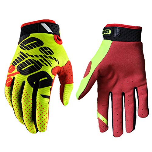 Guantes Ciclismo Guantes Moto Guantes De Moto Invierno Hombre Guantes De Invierno Moto Guantes De Invierno para Hombres Guantes De Bicicleta para Hombres Motocross Guantes Yellow,m