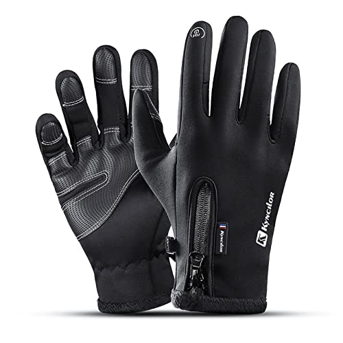 Guantes Ciclismo Invierno, Guantes Invierno para Correr, para ciclismo, correr, resistentes al viento, térmicos, para hombre y mujer