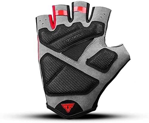 Guantes de bicicleta A prueba de golpes Guantes de bicicleta transpirables Gel Medio dedo Guantes de bicicleta de montaña Hombres y mujeres Deportes Accesorios para montar para bicicleta deportiva Pes