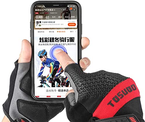 Guantes de bicicleta A prueba de golpes Guantes de bicicleta transpirables Gel Medio dedo Guantes de bicicleta de montaña Hombres y mujeres Deportes Accesorios para montar para bicicleta deportiva Pes