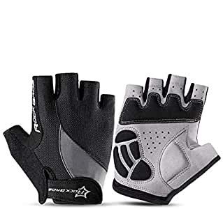 Guantes de Bicicleta Bicicleta de montaña Guantes de Carretera Bicicleta de montaña Guantes de Medio Dedo Bicicleta de Verano para Hombre Fitness Guantes Deportivos antideslizantes-S159, M, A2