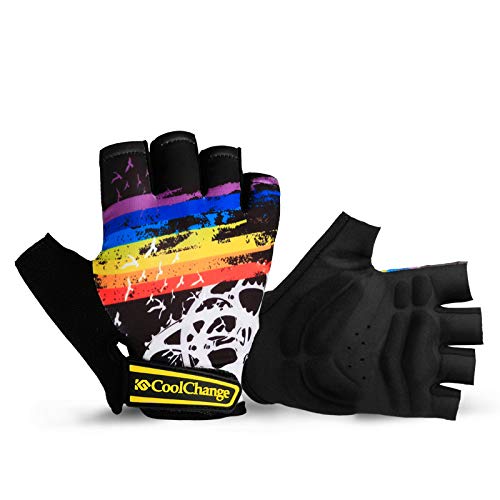 Guantes de Bicicleta Medio Dedo Hombres y Mujeres Verano Bicicleta de montaña Guantes de Bicicleta Carretera montaña Transpirable Guantes de Bicicleta a Prueba de Golpes - Negro, M