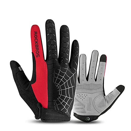 Guantes de Ciclismo a Prueba de Viento Pantalla táctil Montar MTB Bicicleta Guantes térmicos Motocicleta cálida Invierno Otoño Guantes de Bicicleta -a71-S