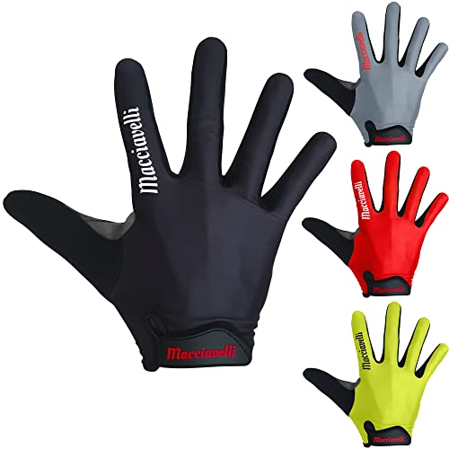 Guantes de Ciclismo, Guantes MTB, Guantes Táctiles Apto para Bicicleta de Carretera y de Montaña, para Hombres y Mujeres (Negro)