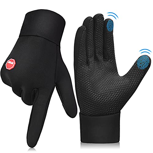 Guantes Invierno Ciclismo Hombre Mujer - Guantes de Pantalla Táctil Antideslizantes para Frio Ciclismo Running Bici Moto MTB para movil Tactiles Regalos Originales Amigo Navidad