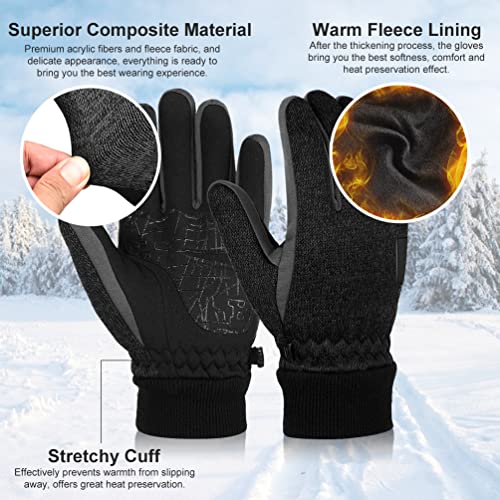 Guantes Invierno Ciclismo Hombre Mujer - Guantes de Pantalla Táctil Antideslizantes para Frio Ciclismo Running Bici Moto MTB para movil Tactiles Regalos Originales Amigo Navidad