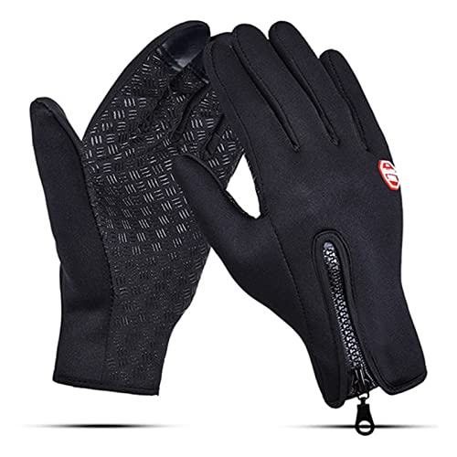 Guantes Invierno, Guantes Ciclismo Guantes De Pantalla TáCtil Antideslizantes Guantes CáLidos Y Resistentes Al Viento Negros De Hombres Y Mujeres Bicicletas De MontañA Montar Carreras Esquí Regalos