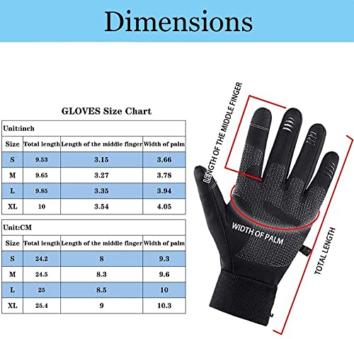 Guantes térmicos de invierno, guantes con pantalla táctil para hombres,mujeres,antideslizantes,impermeables,resistentes al viento,para ciclismo,correr,conducción,escalada y deportes al aire libre etc