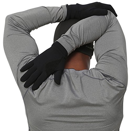 Guantes TrailHeads de tela Power Stretch para correr, compatibles con pantallas táctiles, hombre, Medium