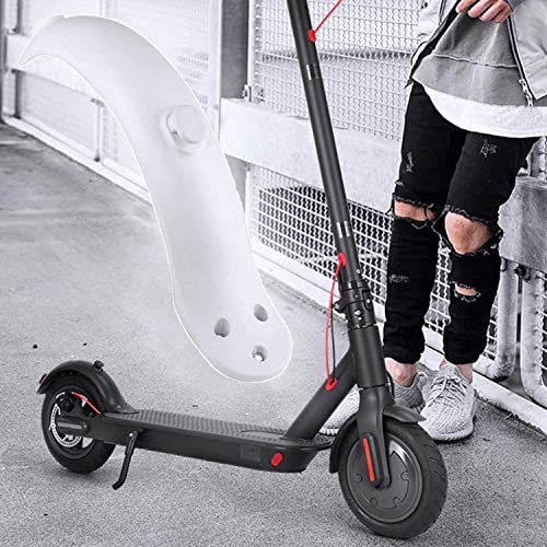 Guardabarros M365, Guardabarros Trasero para Xiaomi M365 / M365 Pro, con Soporte De Guardabarros, con Tornillos Y Tuercas, Scooter Accesorio, Adecuado para Xiaomi M365 / M365 Pro Scooter (Blanco)