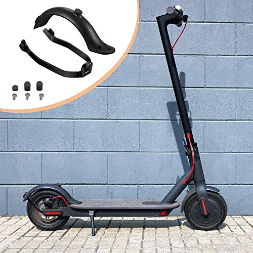 Guardabarros M365, Guardabarros Trasero para Xiaomi M365 / M365 Pro, con Soporte De Guardabarros, con Tornillos Y Tuercas, Scooter Accesorio, Adecuado para Xiaomi M365 / M365 Pro Scooter (Negro)