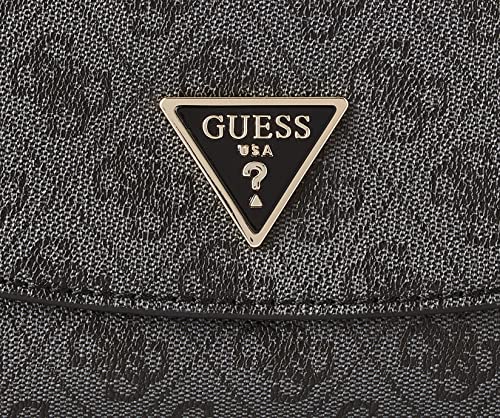 Guess Cordelia, Cordón con Logo Luxury para Mujer, Logotipo Coal, Talla única