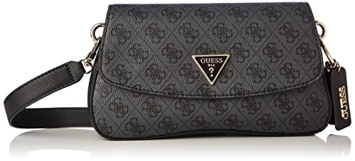 Guess Cordelia, Cordón con Logo Luxury para Mujer, Logotipo Coal, Talla única