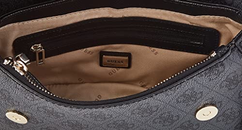Guess Cordelia, Cordón con Logo Luxury para Mujer, Logotipo Coal, Talla única