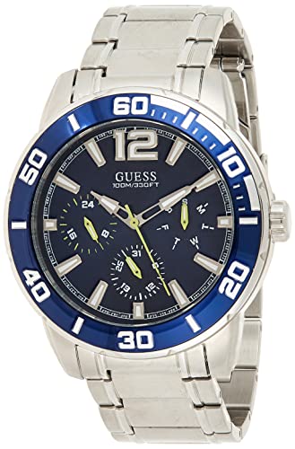 GUESS Reloj Analógico para Hombre de Cuarzo con Correa en Acero Inoxidable W1249G2