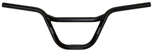 Guidon bMX en acier noir 650 mm (cross bar 250 mm) ø horizontal 22,2 mm