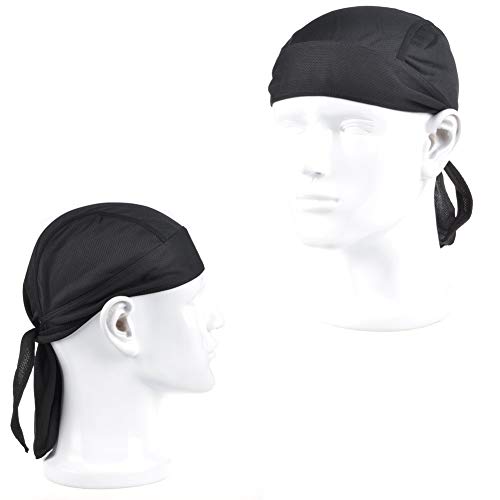 GUIFIER Bandana de Ciclismo,Gorro Bandana Deportivos Pañuelo Cabeza,Gorras de Ciclismo Transpirable Sombrero Pirata Casquillo para Correr, Bicicleta, Motocicleta, Calavera, Debajo del Casco, Diadema