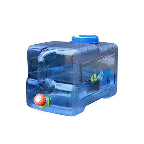 Gusengo 22L Bidón Plástico con Grifo, Dispensador Agua Bidones para Dosificador, Tapa Perforada Engrosada, PC Cubo Portátil para Coche Autónomo, Tanque De Almacenamiento De Agua