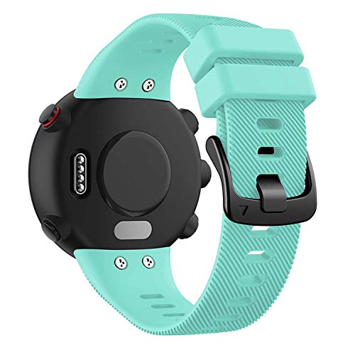 GVFM Correa Compatible con Garmin Forerunner 45, Pulsera Deportiva de Silicona de Repuesto para Forerunner 45 y Swim 2 (Azul Verdoso)