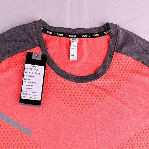 GYMAPE - Camiseta deportiva de manga corta para hombre, transpirable y cómoda, para correr, entrenar o ir al gimnasio, de secado rápido