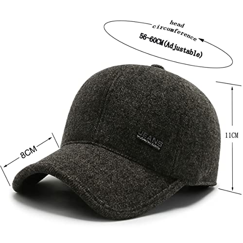 GYOUFU Unisex Berretto da Baseball Cappelli invernali Cappelli per circonferenza Della Testa 57-61cm (Marrón 03)