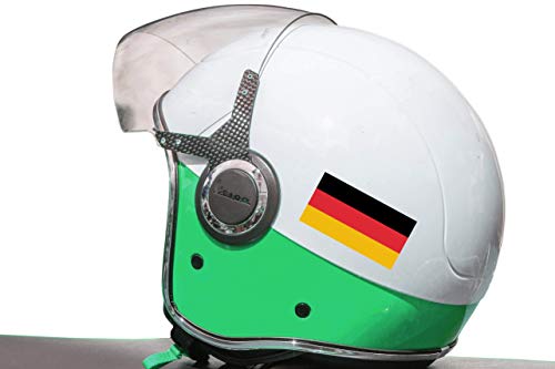 Haberdashery Online 28 Pegatinas de la Bandera de Alemania. Stickers para Bicicletas, Motos, Accesorios (Alemania)