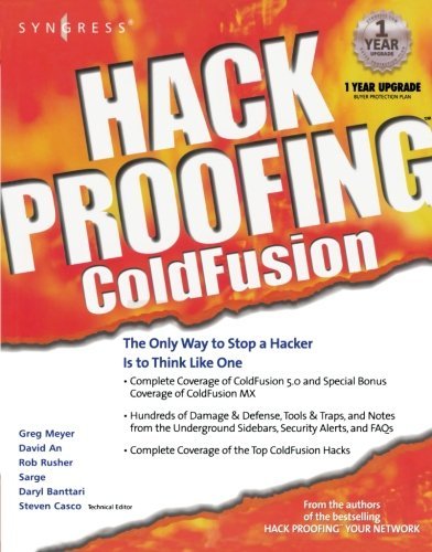Hack Proofing ColdFusion by Steve Casco