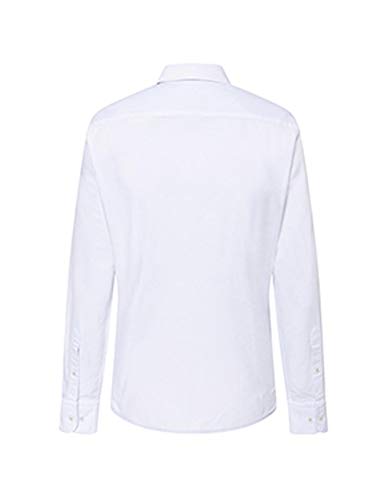 Hackett American Oxford MT Camisa, Blanco (White 800), X-Small para Hombre