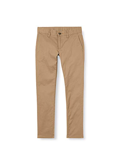 Hackett London Chino Slim B Pantalones, Amarillo (081desert 081), 122/128 (Talla del Fabricante: K07) para Niños