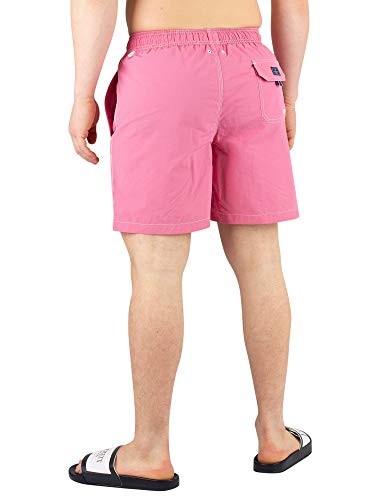 Hackett Solid Volley Pantalones Cortos, Rosa (Blossom 391), Medium para Hombre