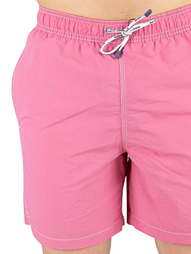 Hackett Solid Volley Pantalones Cortos, Rosa (Blossom 391), Medium para Hombre