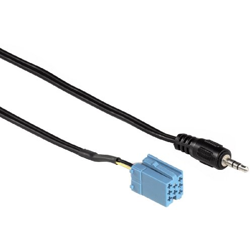 Hama 82165 - Adaptador Aux in para Becker/Blaupunkt/VDO, 3.5 mm, Mini ISO, 8-Pin