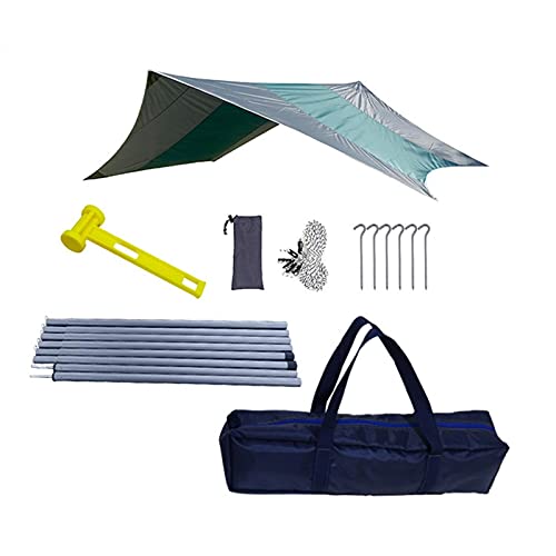 Hamgock Rain Fly Tent Tarp, Tent Rain Fly Mose Camping Tarp, Camping Al Aire Libre Camping Doble Doble Tienda Impermeable Tarp, Protección UV, Ligero, Para Camping, Mochilero Y Aventura Al Aire Libre