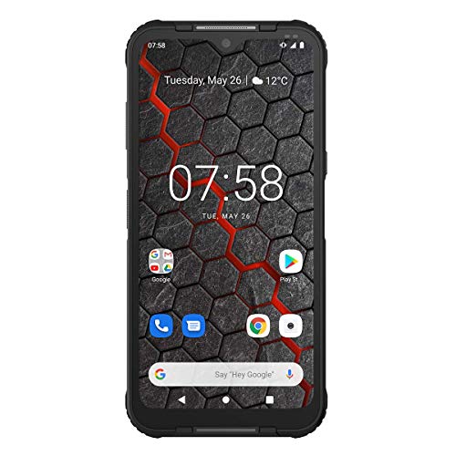 Hammer H Blade 3 6.2" IPS, cámara 48MP, Smartphone de estándar Militar, batería de Carga rápida de 5000mAh, eSIM, NFC, Impermeable/antichoque, LTE 4G, IP69, Dual SIM - Negro