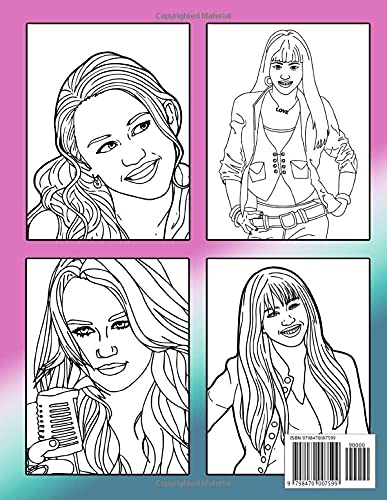Hannah Montana Coloring Book: Premium Quality Images. Perfect Coloring Book For Adults and Kids With Incredible Illustrations Of Hannah Montana For Coloring And Having Fun.