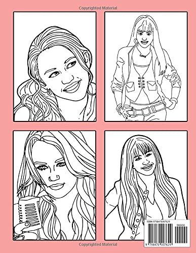 Hannah Montana Coloring Book: Premium Quality Images. Perfect Coloring Book For Adults and Kids With Incredible Illustrations Of Hannah Montana For Coloring And Having Fun.