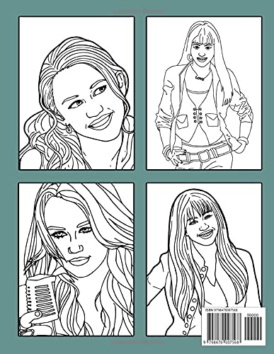 Hannah Montana Coloring Book: Premium Quality Images. Perfect Coloring Book For Adults and Kids With Incredible Illustrations Of Hannah Montana For Coloring And Having Fun.