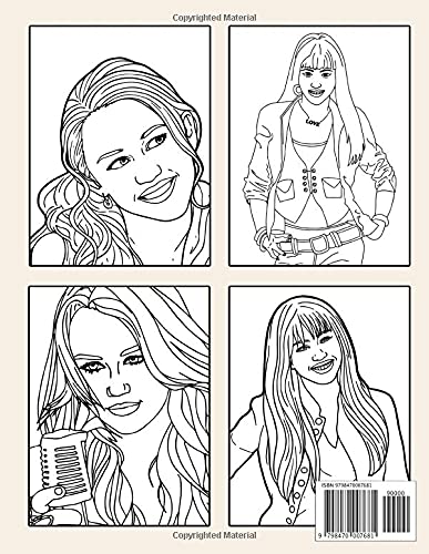 Hannah Montana Coloring Book: Premium Quality Images. Perfect Coloring Book For Adults and Kids With Incredible Illustrations Of Hannah Montana For Coloring And Having Fun.